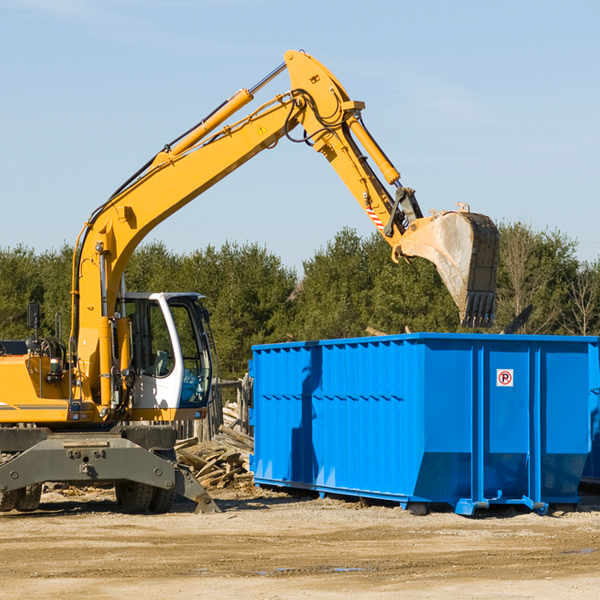 what size residential dumpster rentals are available in Scipio Michigan